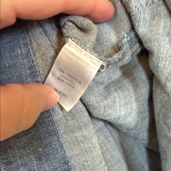 J. Jill Seaport Wash Denim Top - Picture 3 of 4